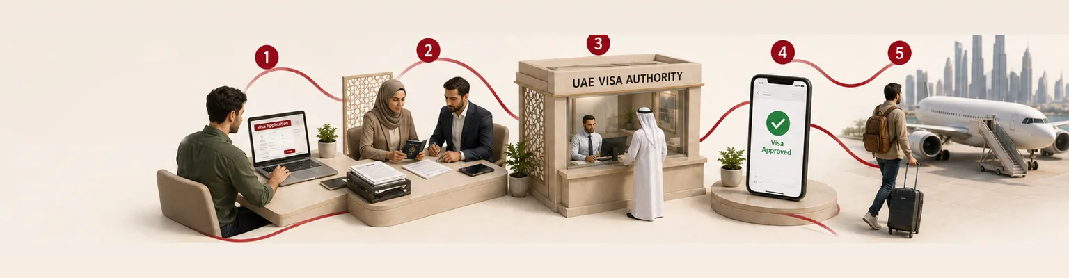 The Emirates visa journey — from application to approval in five steps